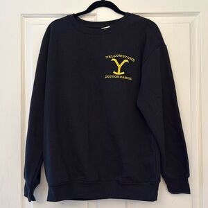 Unisex adult Yellowstone Dutton Ranch sweatshirt.